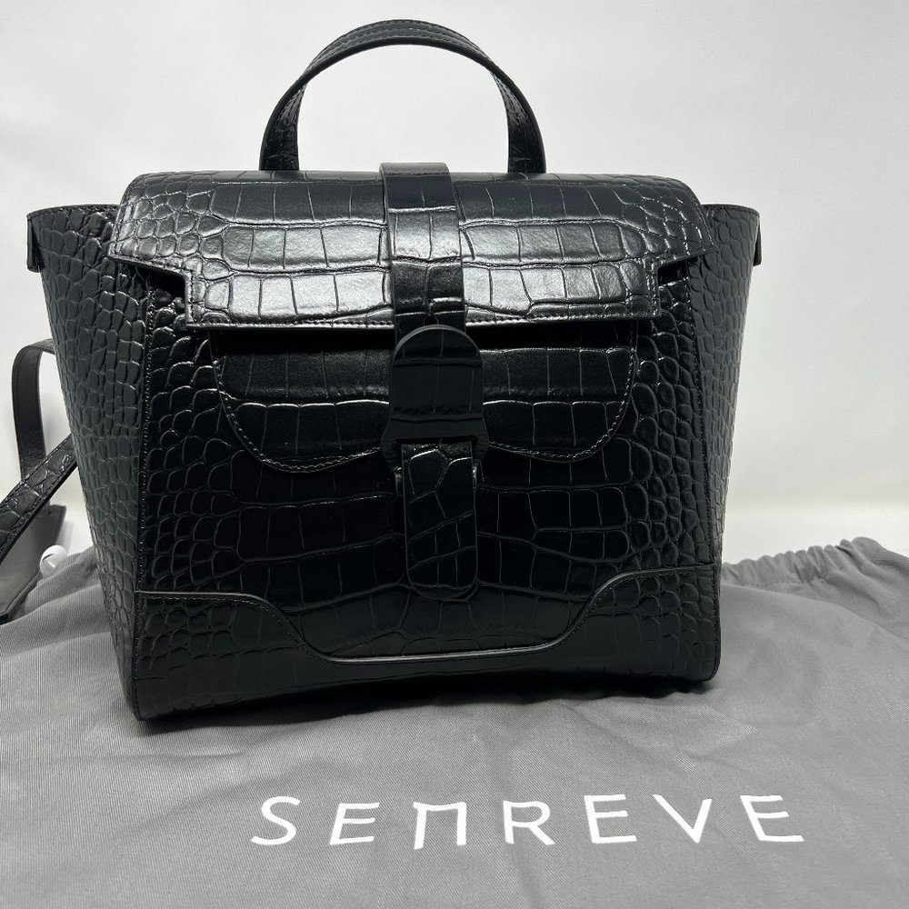 Senreve Midi Maestra Dragon Noir (Black) Crossbody/Backpack/ Tote